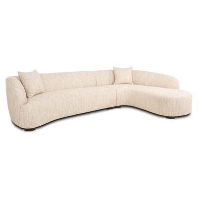 Bank Pandora beige angora lounge rechts by Richmond Interiors