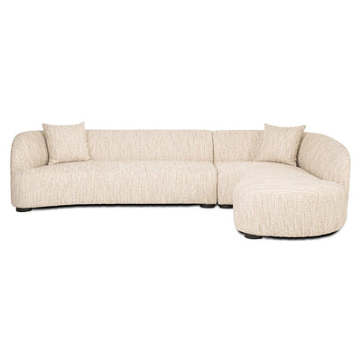 Bank Pandora beige angora lounge rechts by Richmond Interiors