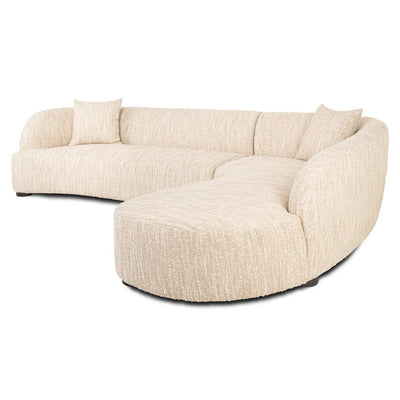 Bank Pandora beige angora lounge rechts by Richmond Interiors