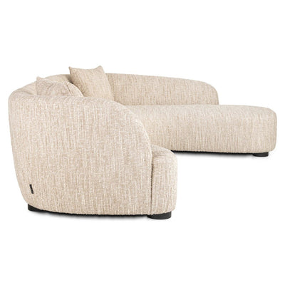 Bank Pandora beige angora lounge rechts by Richmond Interiors