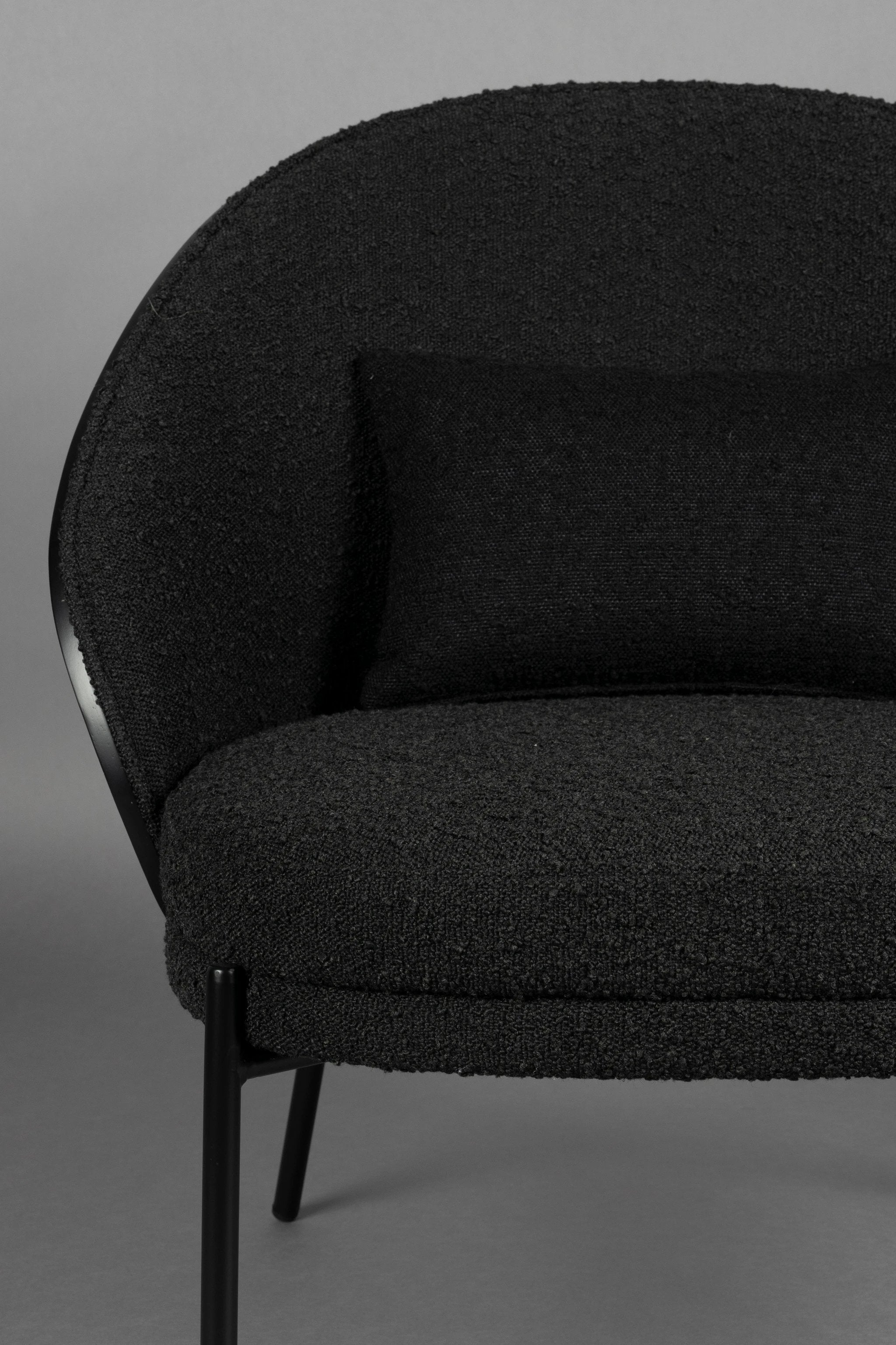 Fauteuil Rodin Boucle Black by Dutchbone