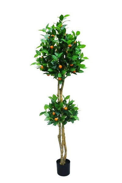 Kunstplant Sinaasappelboom 130cm by NeverLeafs