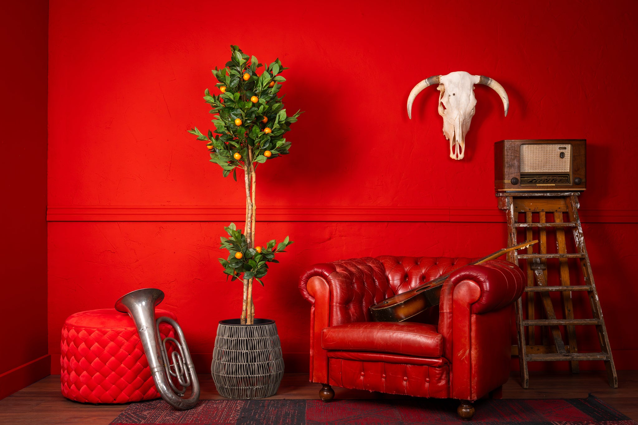 Kunstplant Sinaasappel kunstboom 170cm