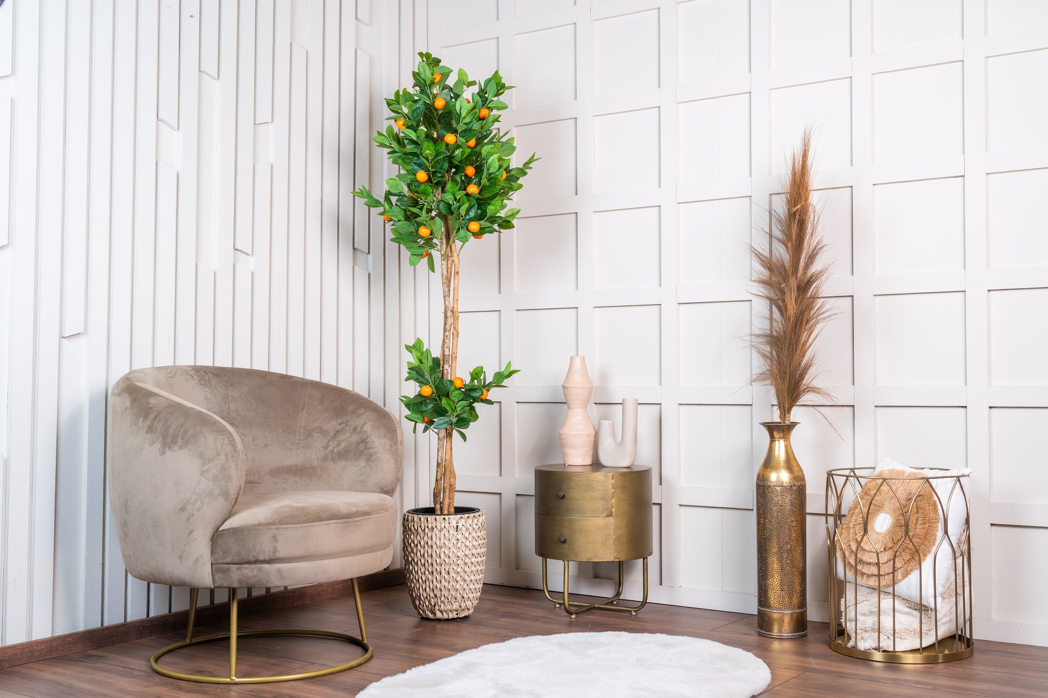 Kunstplant Sinaasappel kunstboom 170cm