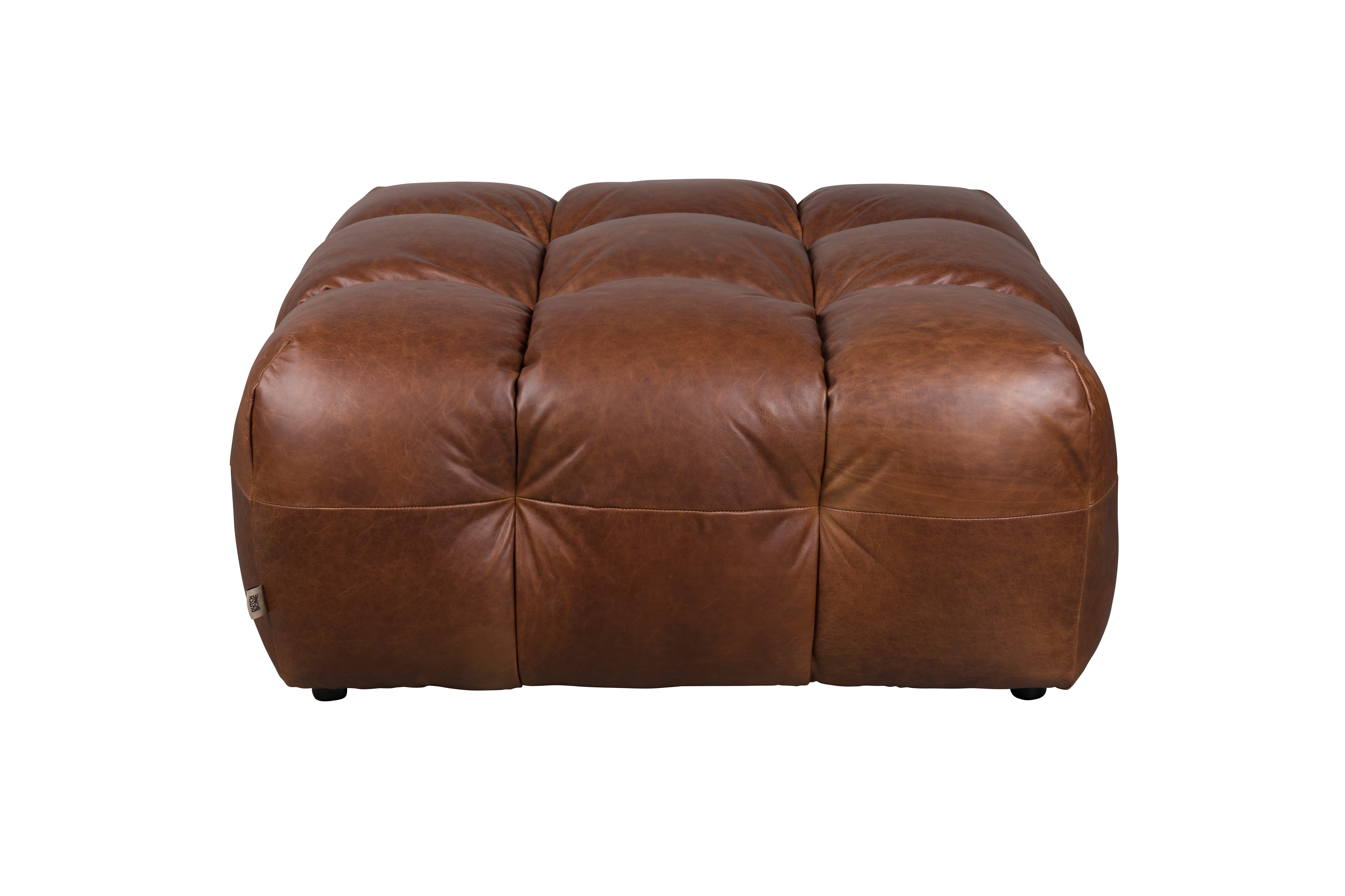 Hocker Hackman Leather Chocolate