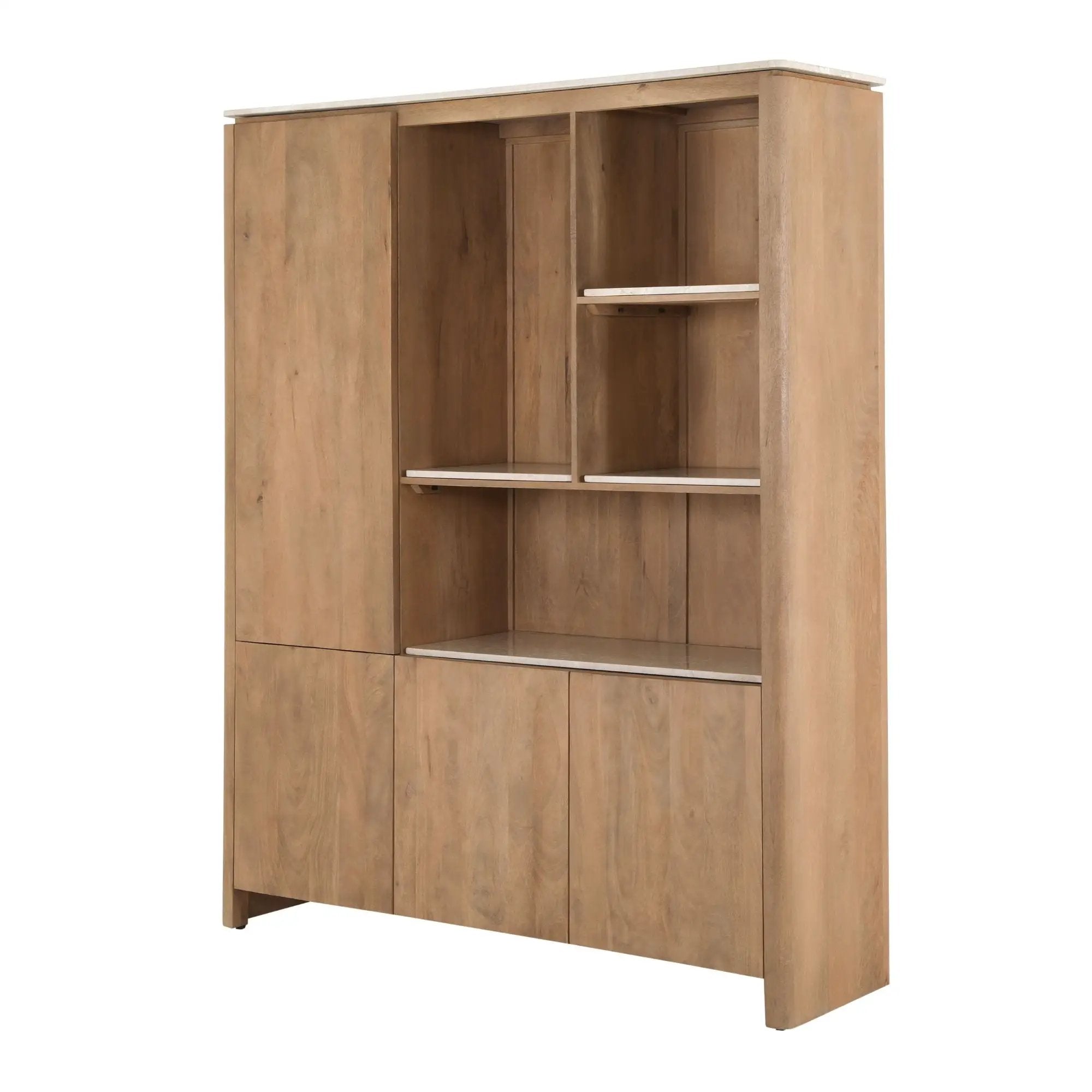Bovenblad voor vakkenkast XL Dallas, beige marmer by depauwwonen