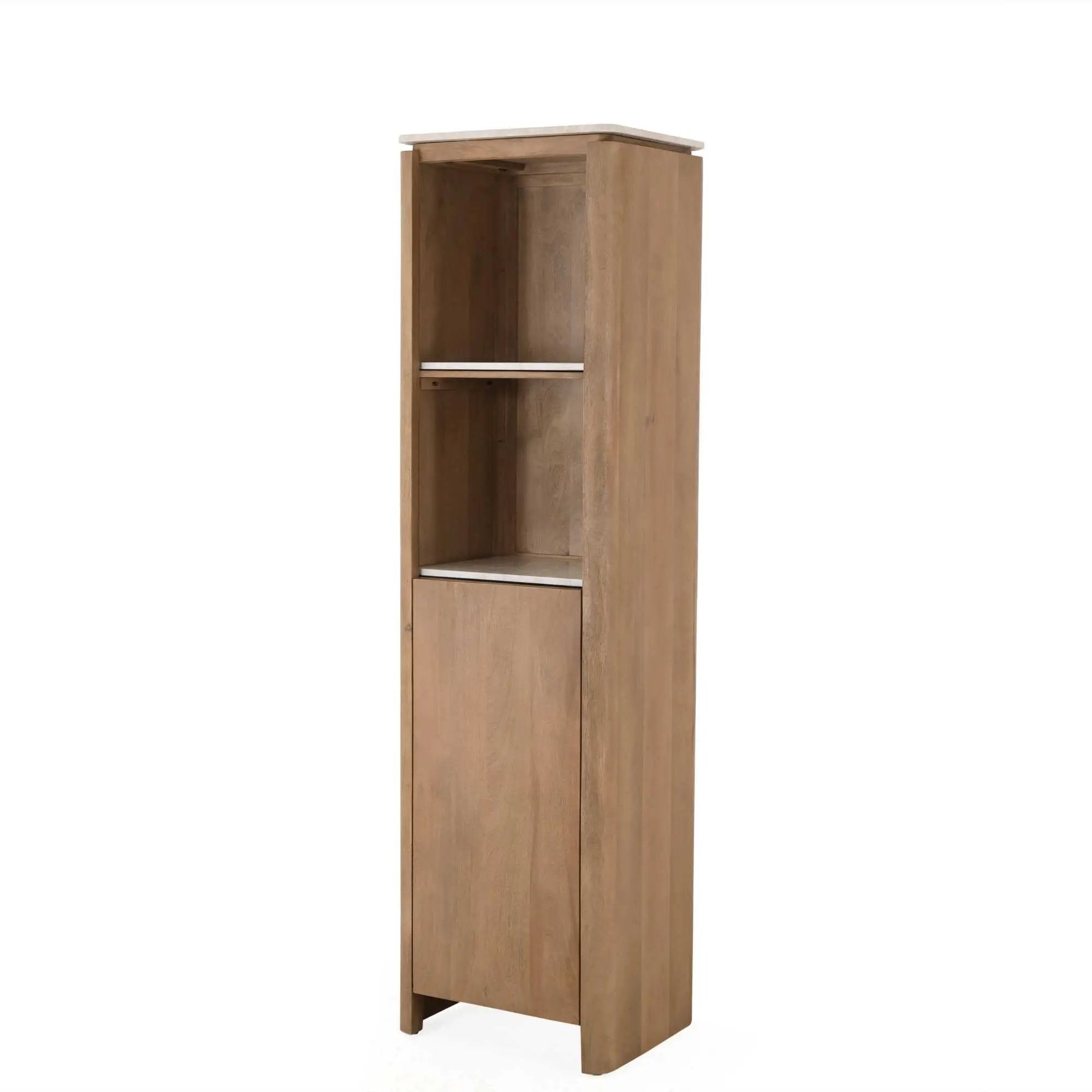 Inlegplank Boekenkast Dallas Beige Marmer Set van 2 by depauwwonen