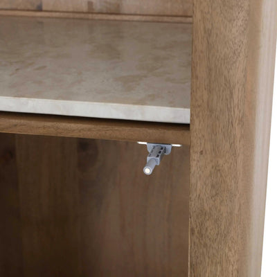 Inlegplank Boekenkast Dallas Beige Marmer Set van 2 by depauwwonen