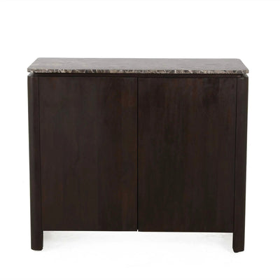Bovenblad voor dressoir Dallas, bruin marmer, 100 cm by depauwwonen