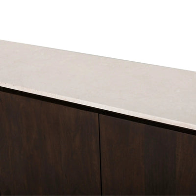 Bovenblad dressoir Dallas beige marmer 210 cm by depauwwonen