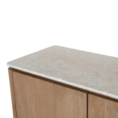 Bovenblad tv-meubel Dallas beige marmer 165 cm by depauwwonen