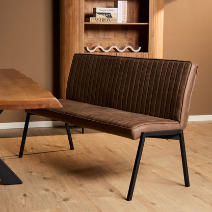 Eetkamerbank Tivoli Bull | 155 cm | Bruin