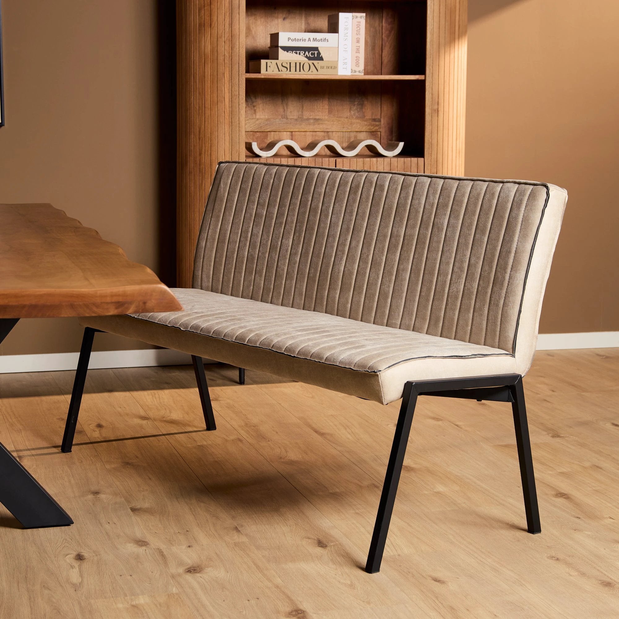 Eetkamerbank Tivoli Bull | 155 cm | Beige by Starfurn