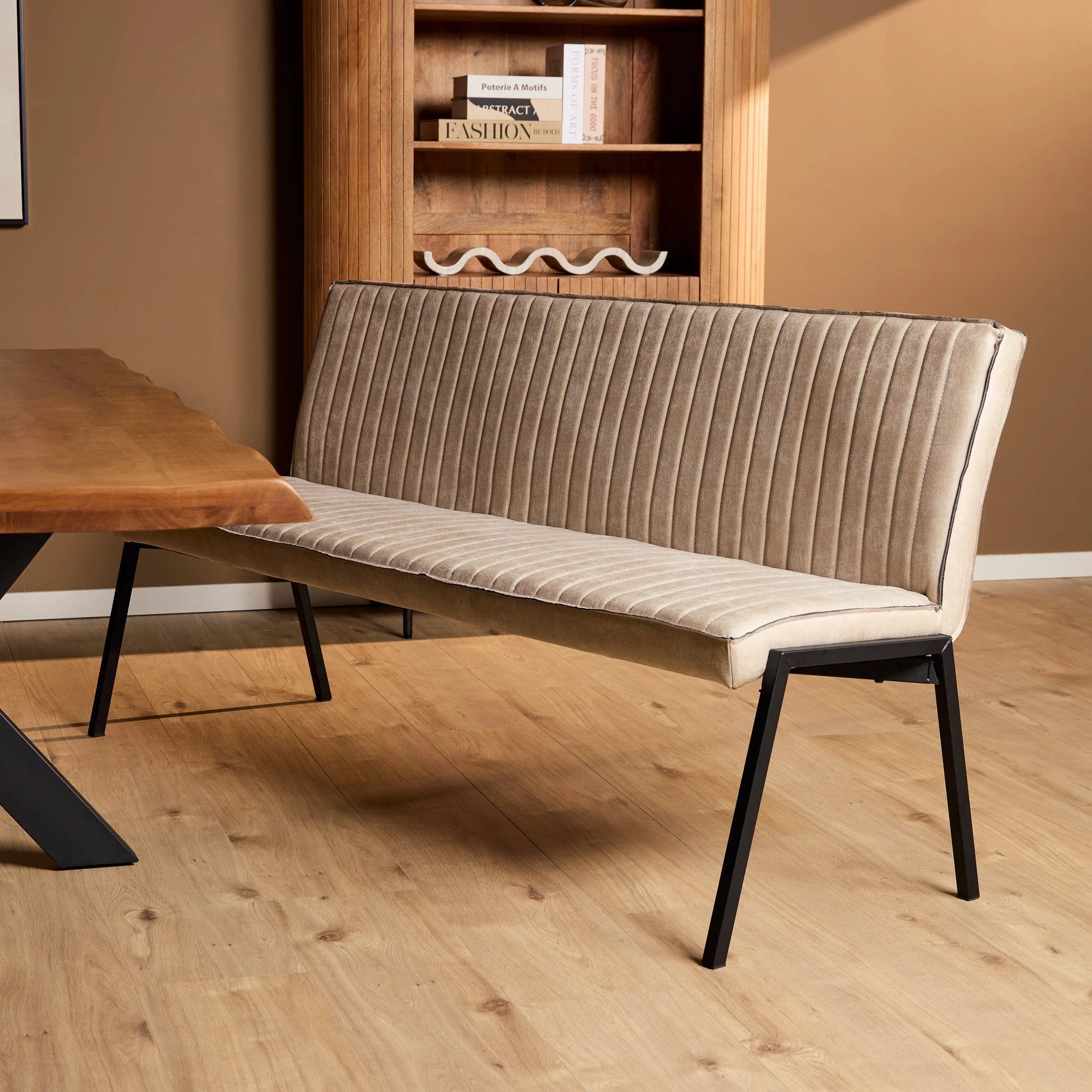 Eetkamerbank Tivoli Bull | 185 cm | Beige by Starfurn