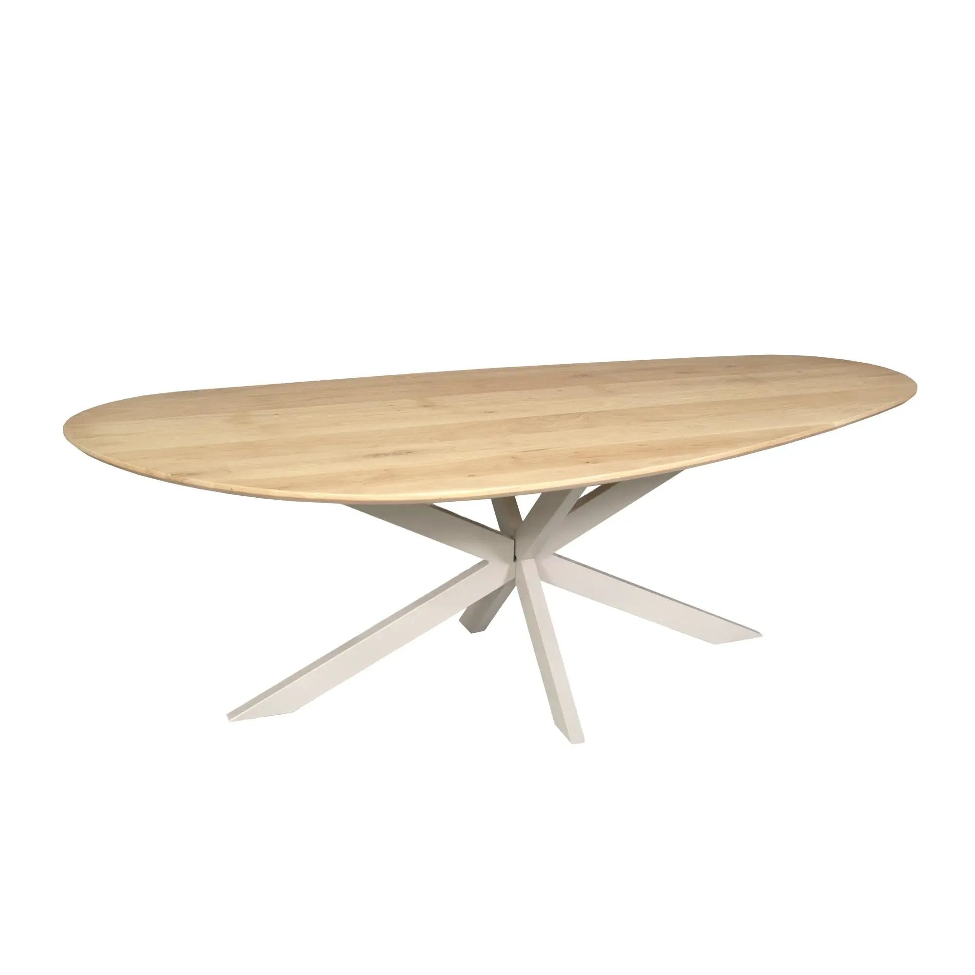 Eiken eettafel Cloud | 180 cm | Naturel | Poot Zand by depauwwonen