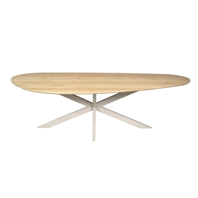 Eiken eettafel Cloud | 240 cm | Naturel | Poot Zand by depauwwonen