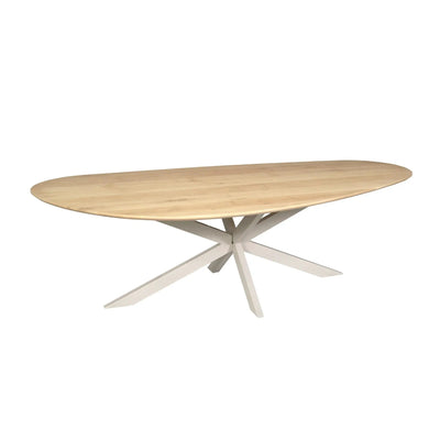 Eiken eettafel Cloud | 240 cm | Naturel | Poot Zand by depauwwonen