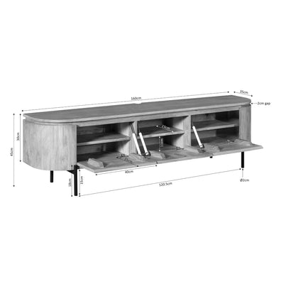 tv-meubel Excellent Naturel | 160 cm by depauwwonen