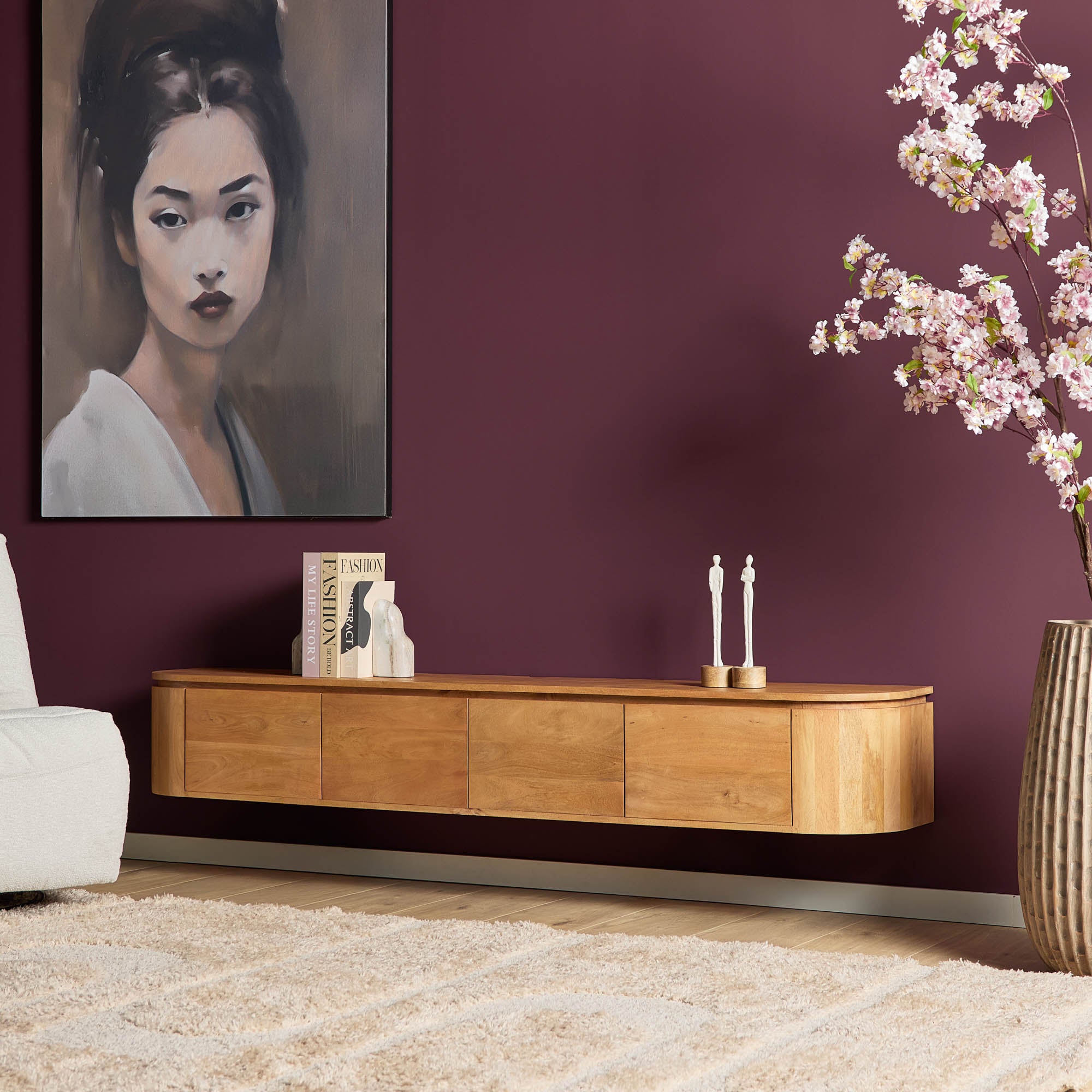 Tv-meubel Excellent Naturel | 200 cm by depauwwonen