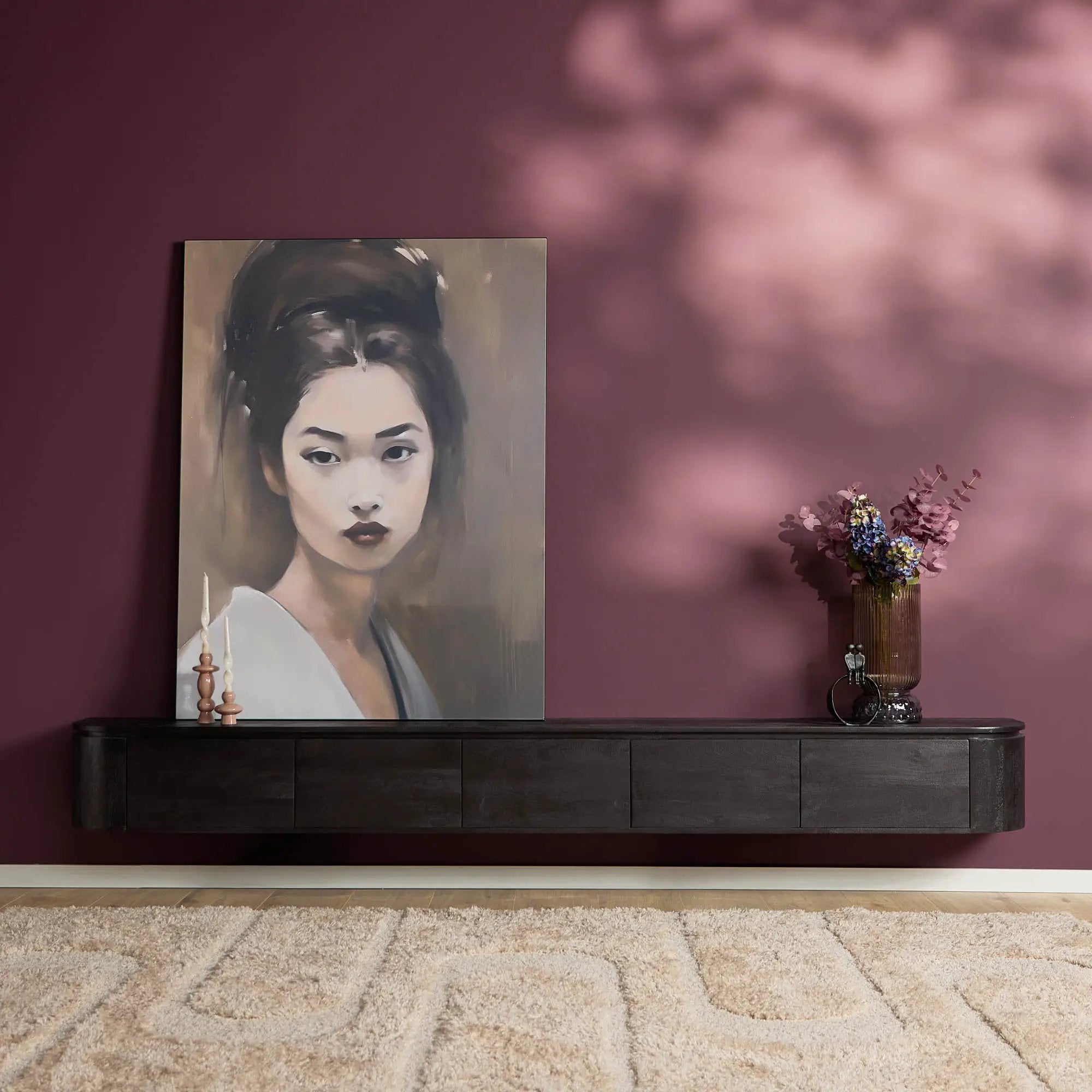 Tv meubel Excellent Zwart | 280 cm by depauwwonen