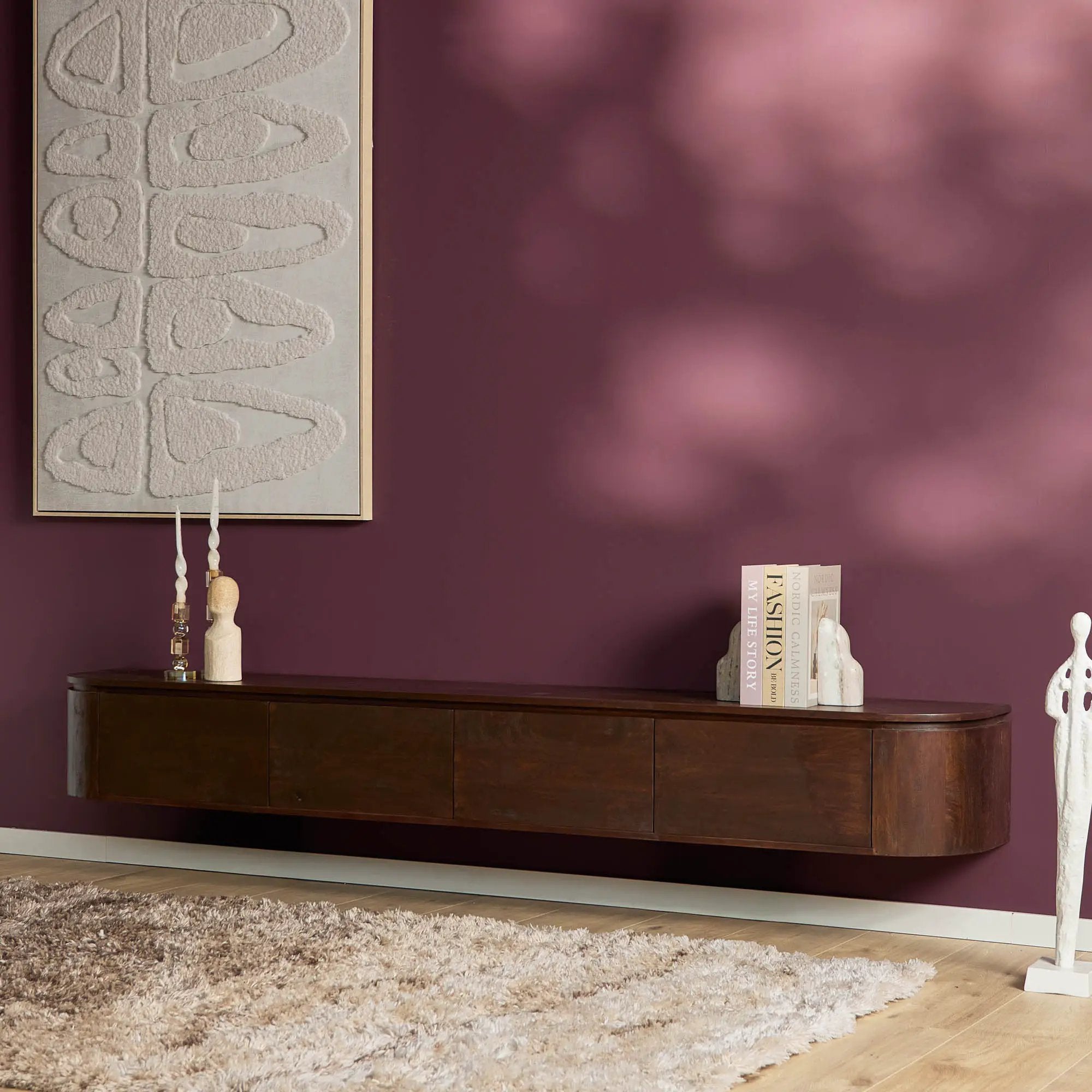 Tv-meubel Excellent Bruin | 240 cm by depauwwonen