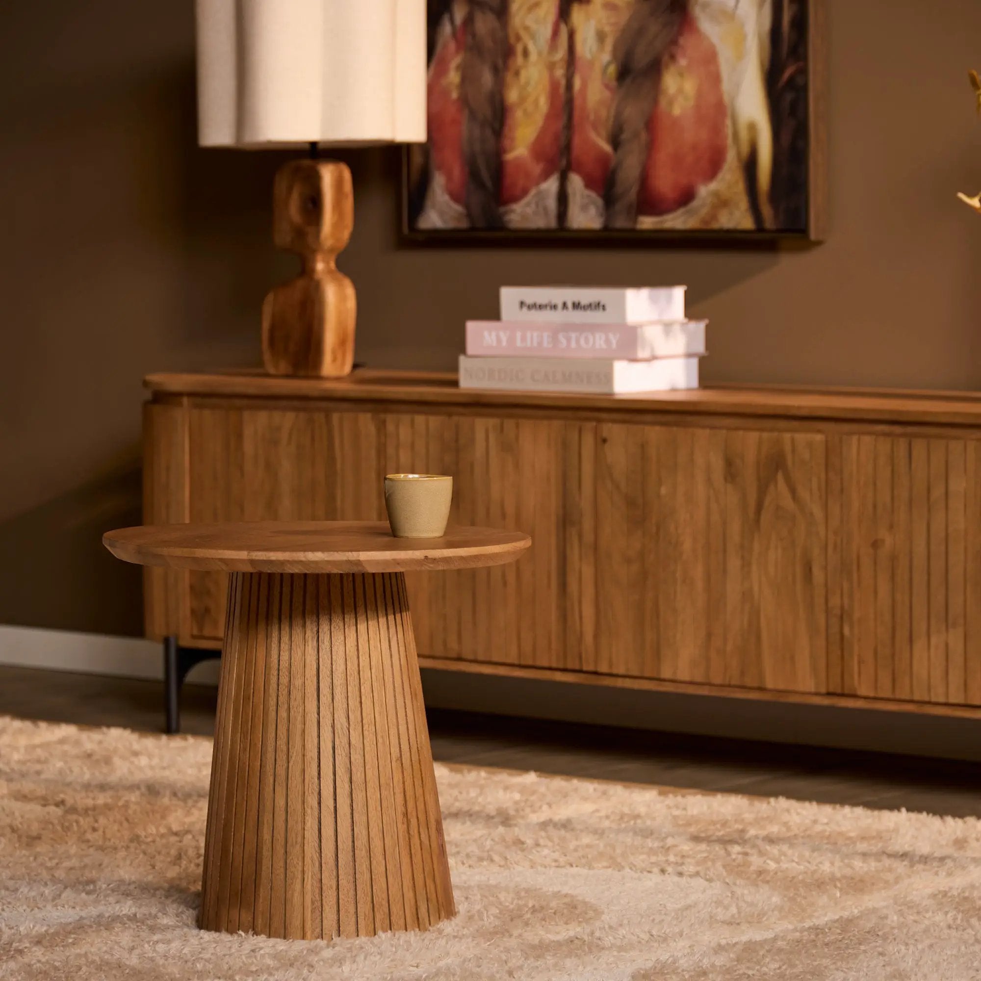 Salontafel | Solana | 50 cm | Naturel by depauwwonen