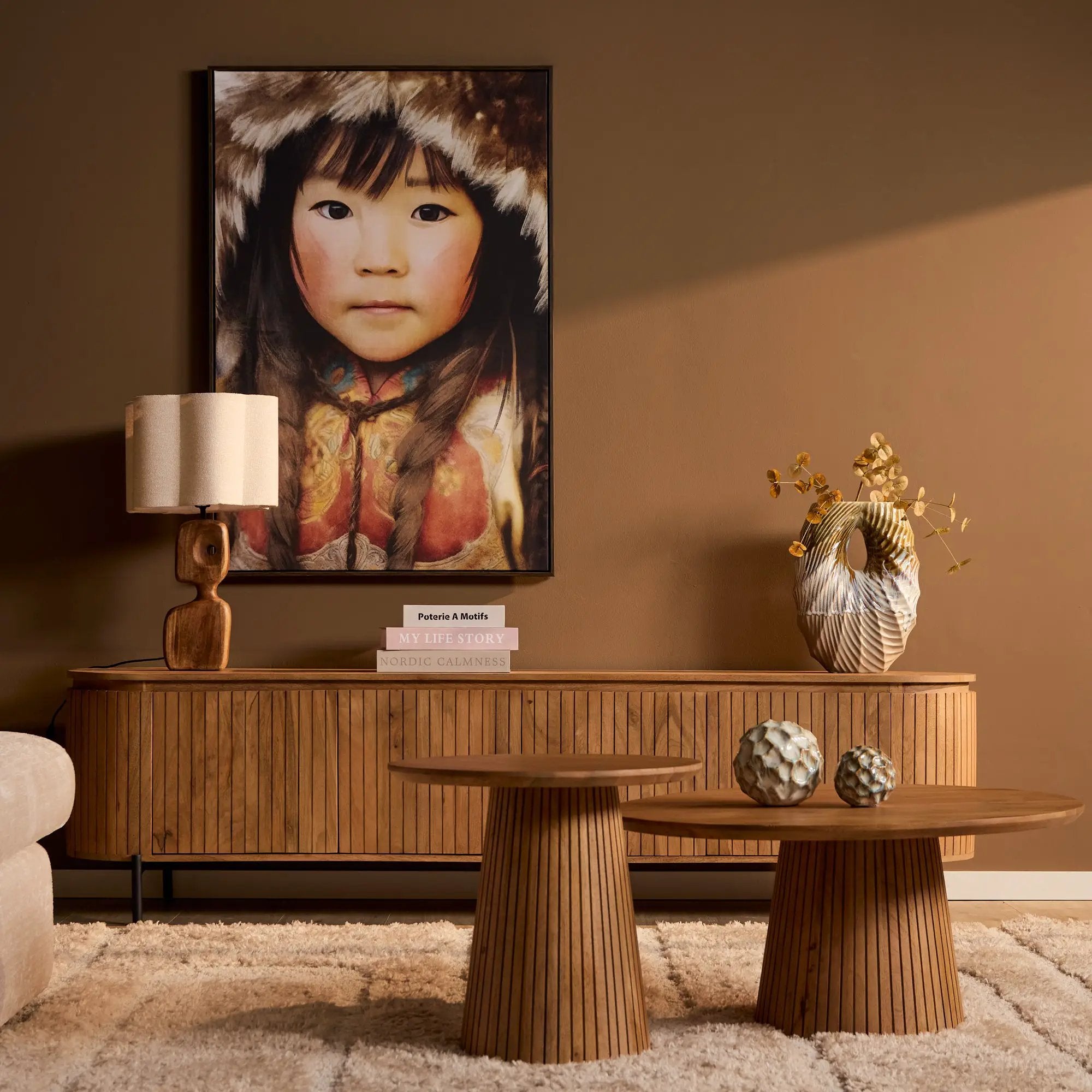 Salontafel | Solana | 50 cm | Naturel by depauwwonen