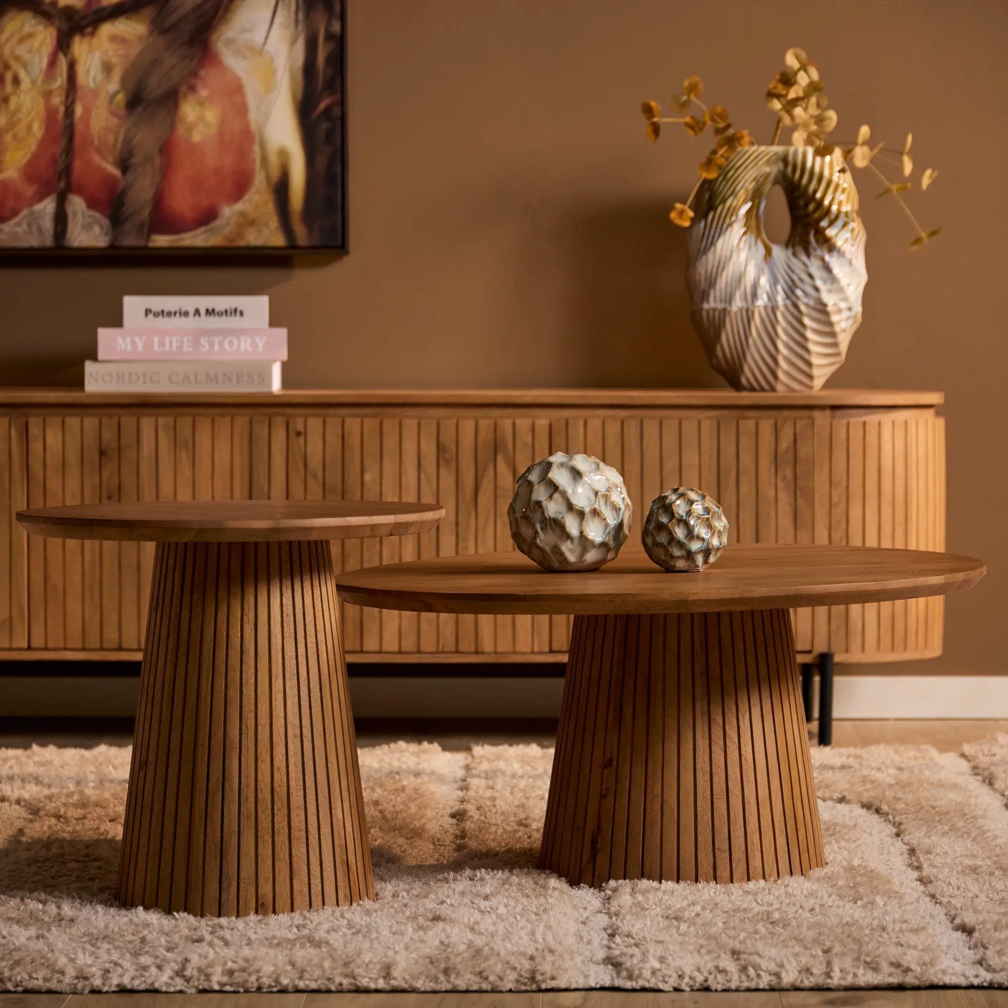 Salontafel | Solana | 80 cm | Naturel by depauwwonen