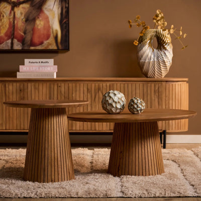 Salontafel | Solana | 80 cm | Naturel by depauwwonen