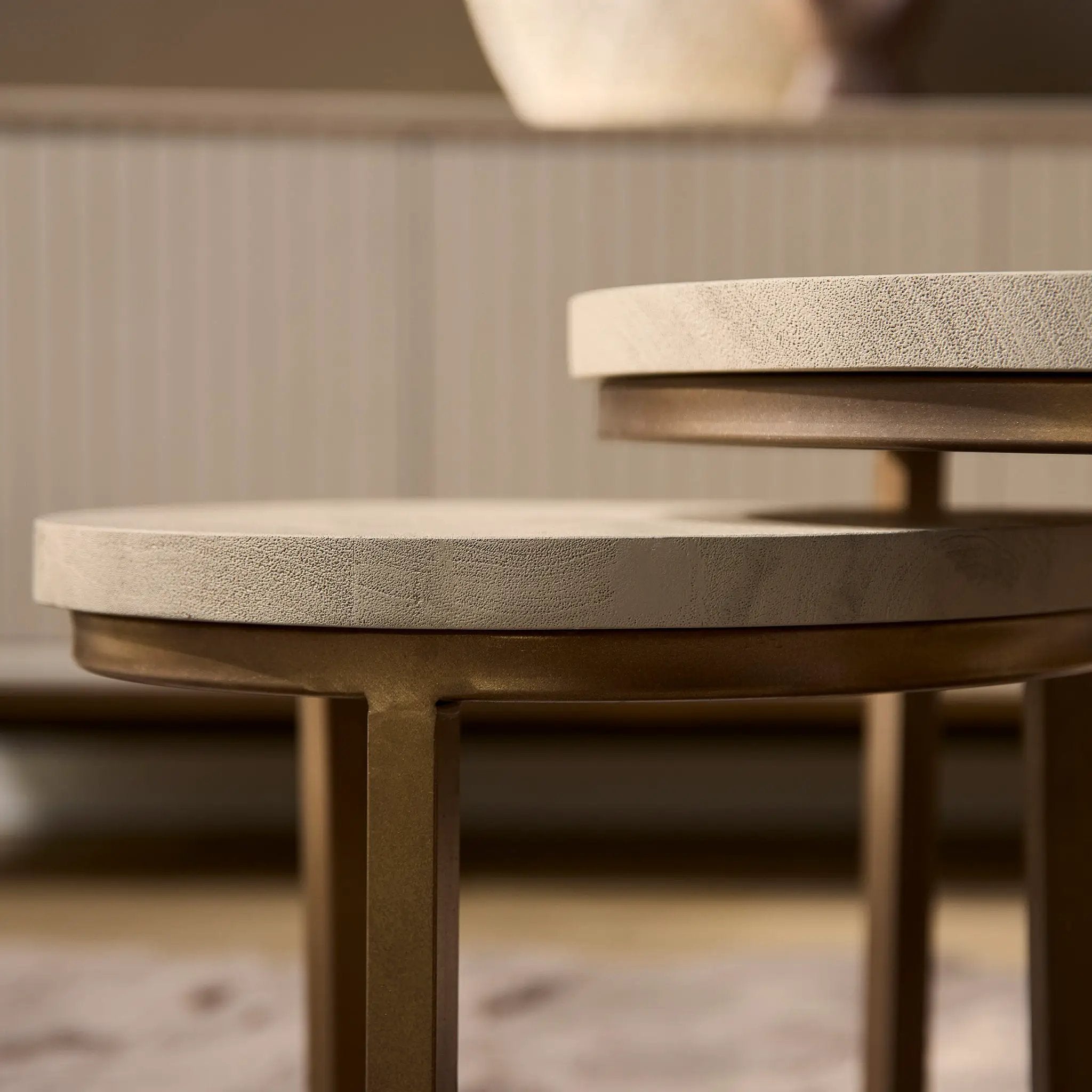 Salontafel Madison Zand | 70 cm | set van 3 by depauwwonen