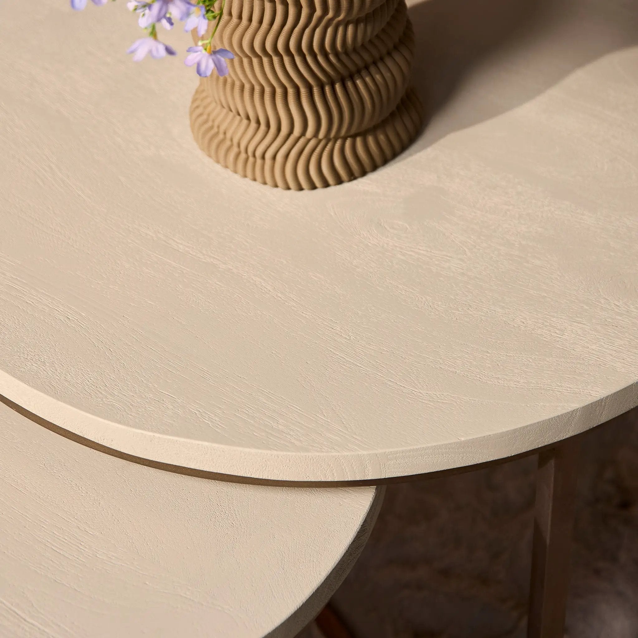 Salontafel Madison Zand | 70 cm | set van 3 by depauwwonen