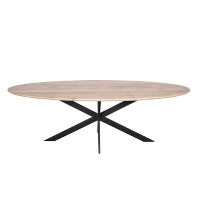 Eettafel Eiken Ferris | Ovaal 240 cm | Naturel by Starfurn