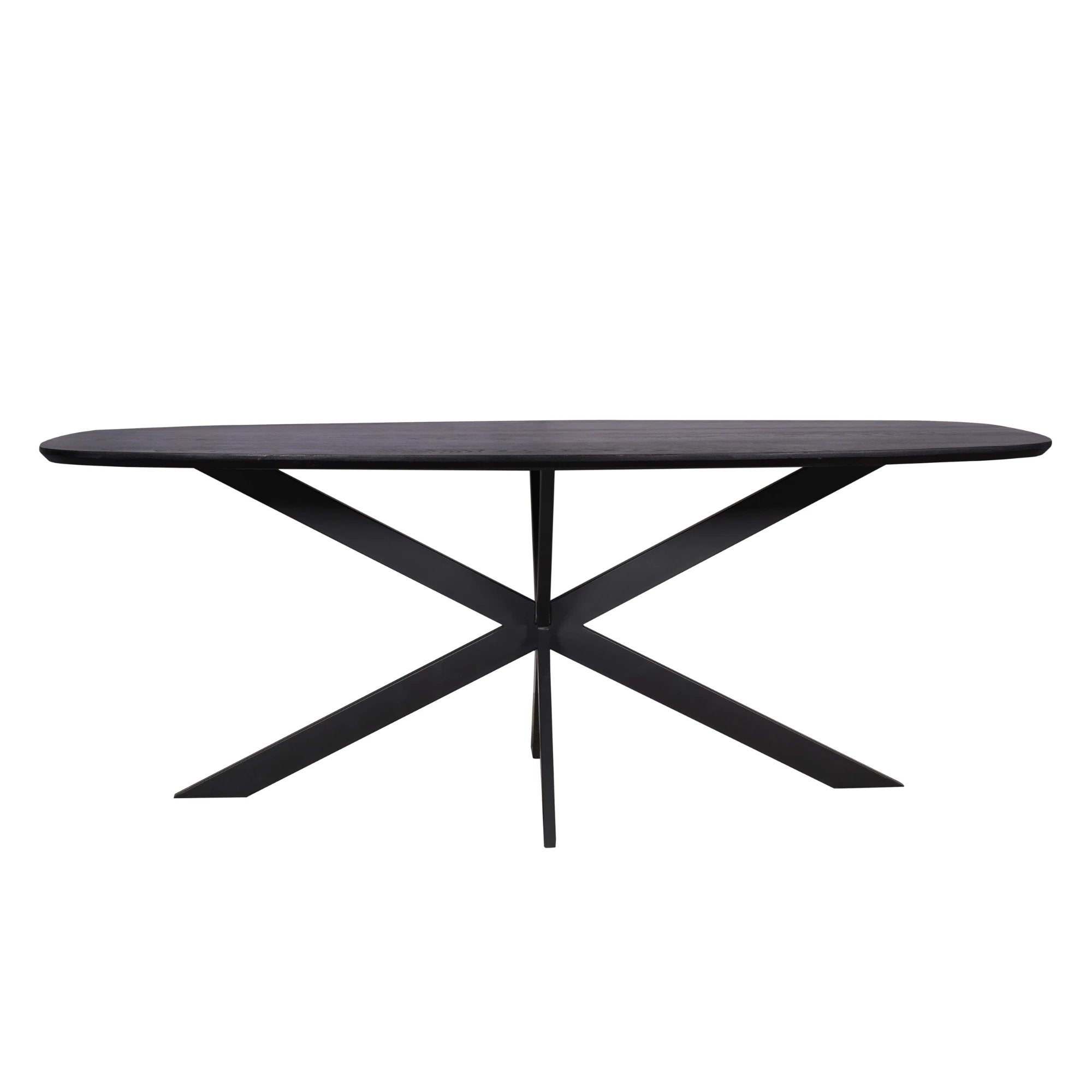 Oak dining table Ferris | Danish Oval 200 cm | Black by depauwwonen