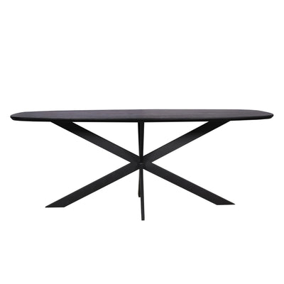Oak dining table Ferris | Danish Oval 200 cm | Black by depauwwonen
