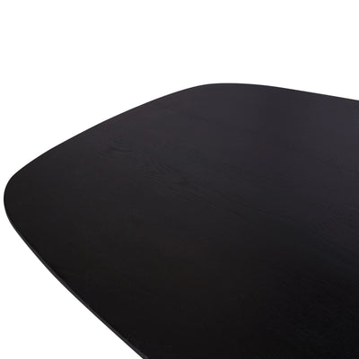Oak dining table Ferris | Danish Oval 200 cm | Black by depauwwonen