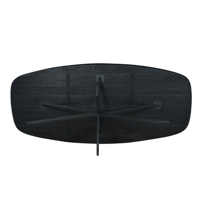 Oak dining table Ferris | Danish Oval 200 cm | Black by depauwwonen