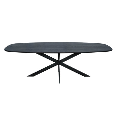 Eiken eettafel Ferris | Deens Ovaal 240 cm | Zwart by Starfurn