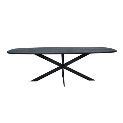 Eiken eettafel Ferris | Deens Ovaal 240 cm | Zwart by Starfurn