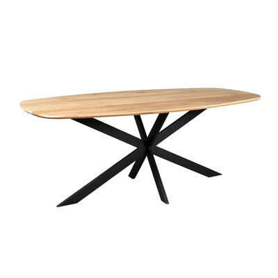 Eiken eettafel Ferris | Deens Ovaal 180 cm | Naturel by Starfurn