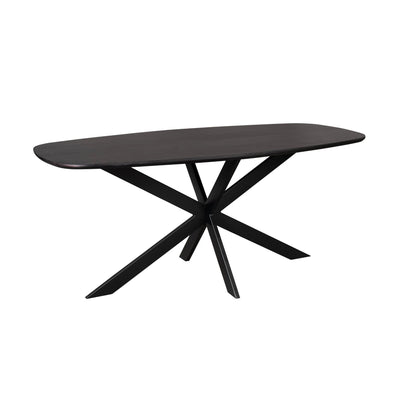 Oak dining table Ferris | Danish Oval 180 cm | Black by depauwwonen