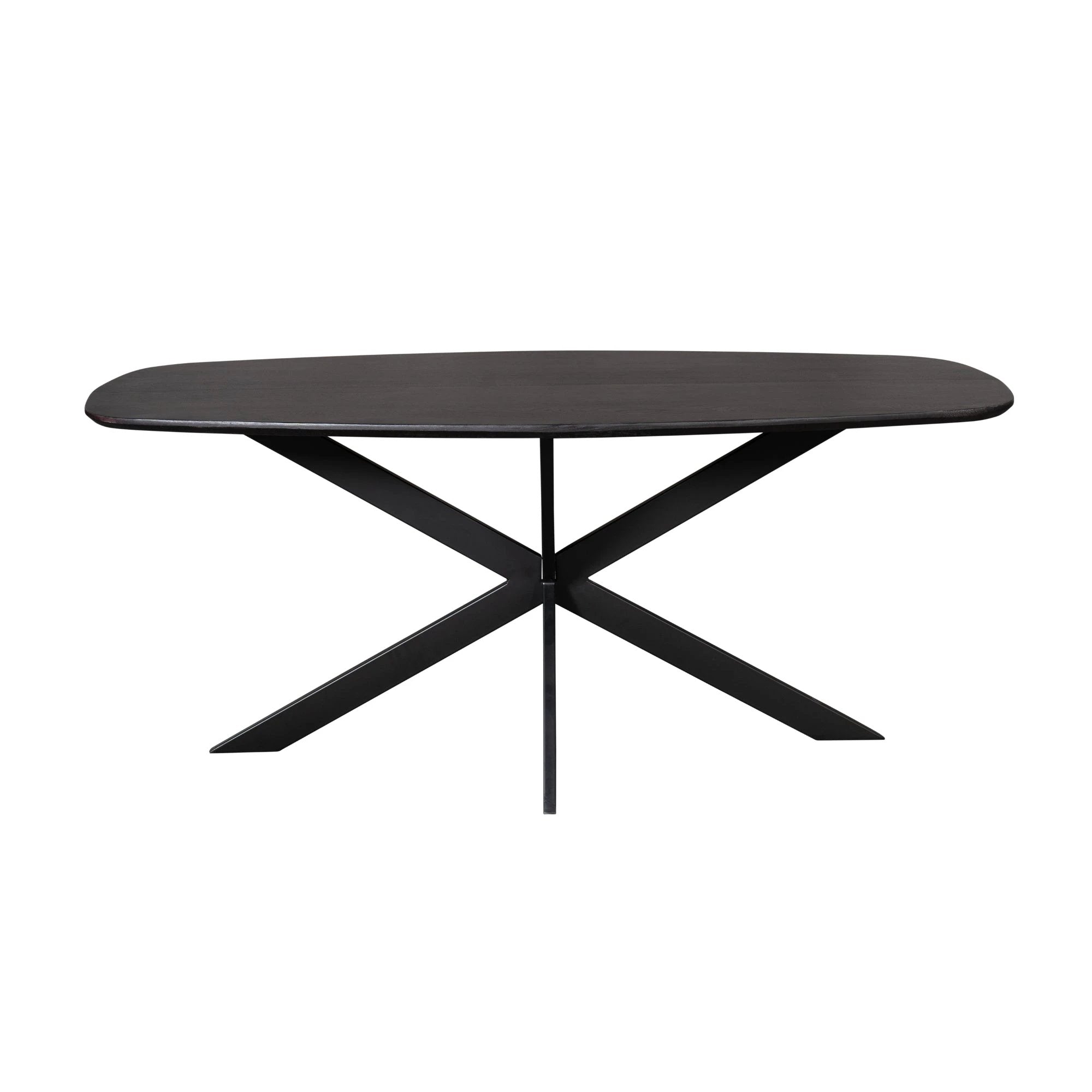 Oak dining table Ferris | Danish Oval 180 cm | Black by depauwwonen