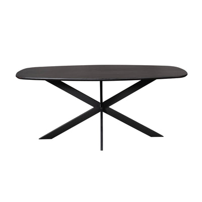 Oak dining table Ferris | Danish Oval 180 cm | Black by depauwwonen