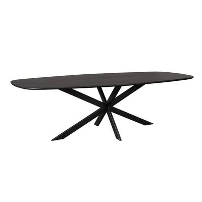 Eiken eettafel Ferris | Deens Ovaal 280 cm | Zwart by Starfurn