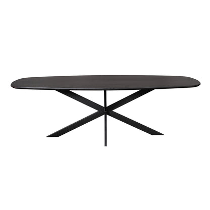 Eiken eettafel Ferris | Deens Ovaal 280 cm | Zwart