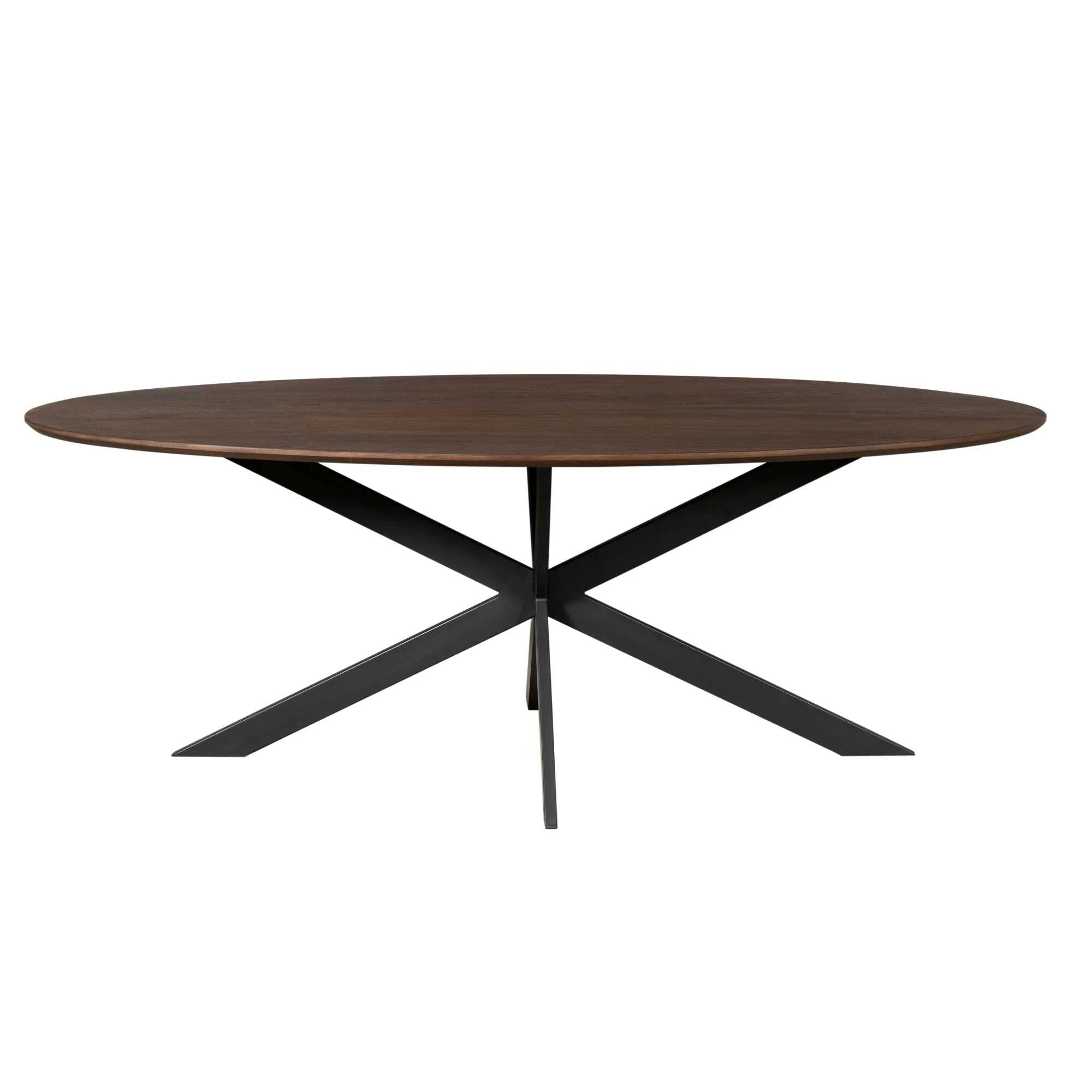 Oak dining table Ferris | Oval 240 cm | Brown by depauwwonen