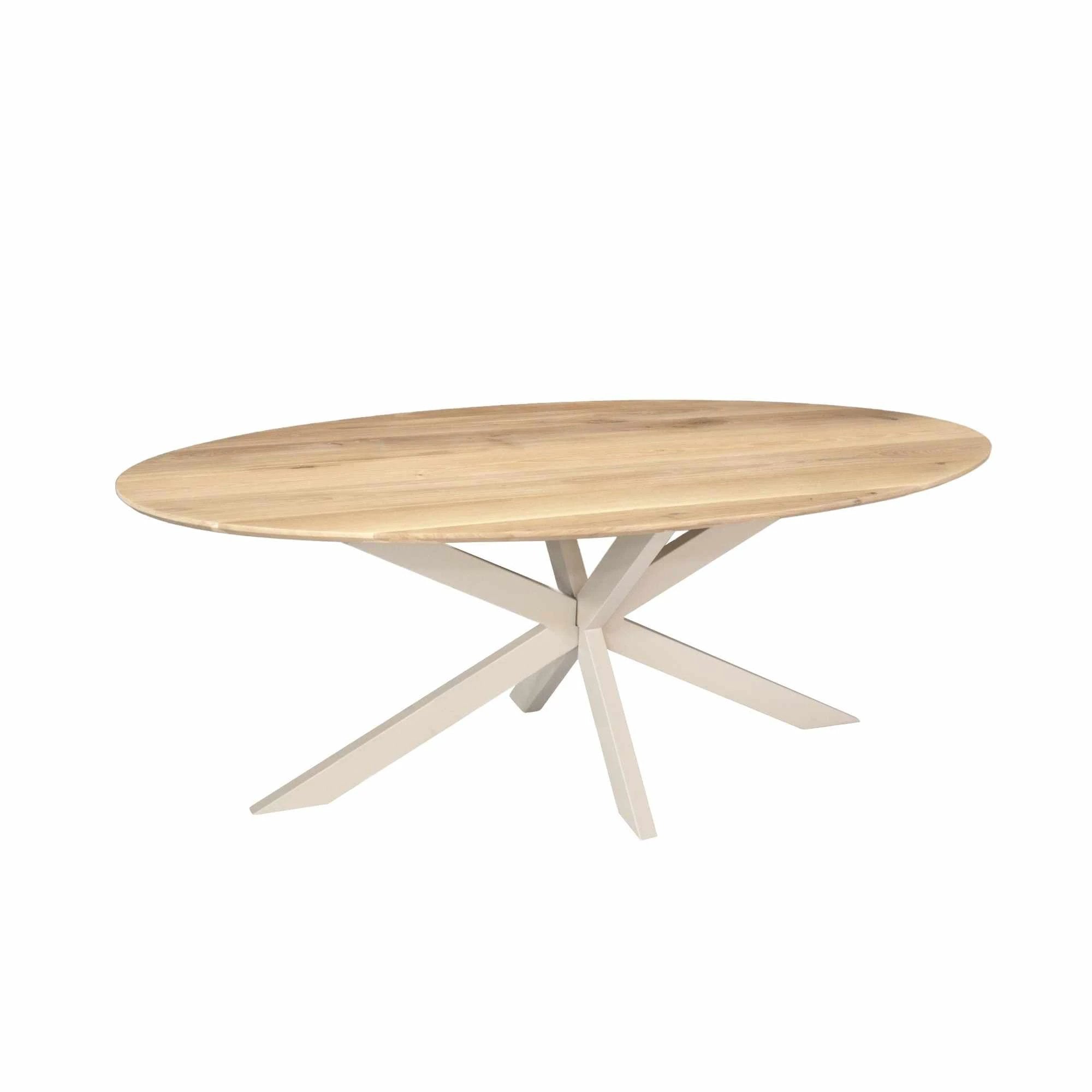 Ferris Oak Dining Table | Oval 180 cm | Natural | Sand Legs by depauwwonen