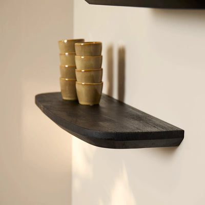 Wandplank Gusta Zwart | 60 cm | Set van 3 by depauwwonen