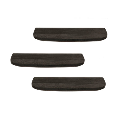 Wandplank Gusta Zwart | 60 cm | Set van 3 by depauwwonen