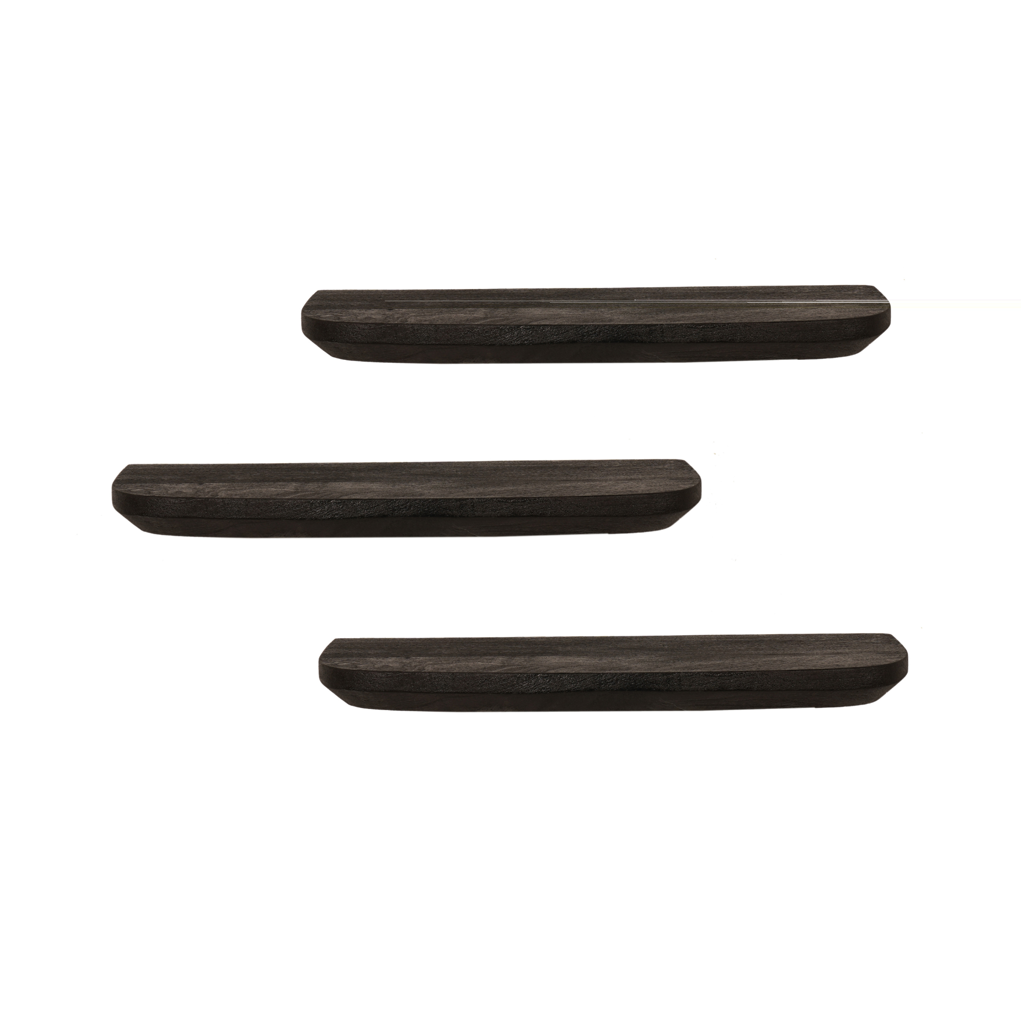 Wandplank Gusta Zwart | 60 cm | Set van 3 by depauwwonen