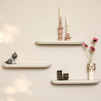 Wandplank Gusta Sand | 60 cm | Set van 3 by Starfurn